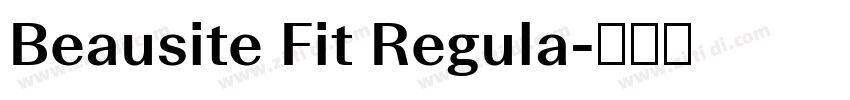 Beausite Fit Regula字体转换